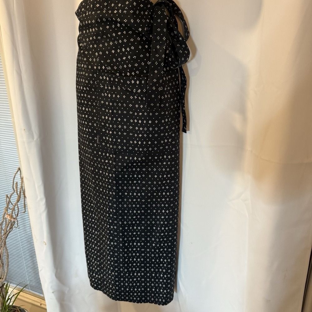 Marimekko tie wrap apron 100% Cotton pocket Polka Dot